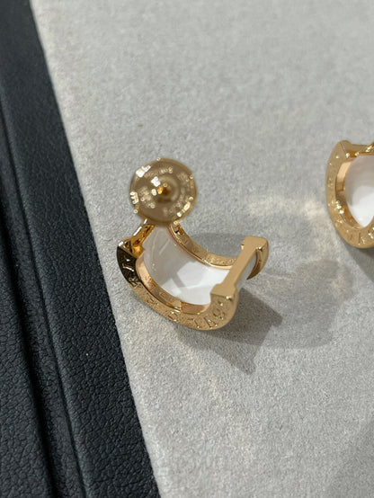 [Rosla Jewelry]ZERO 1 PINK GOLD CERAMIC EARRINGS