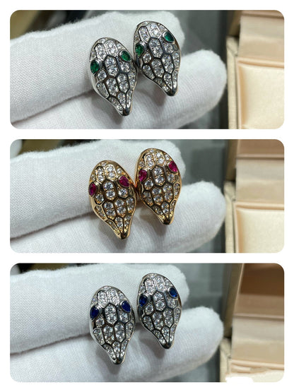 [Rosla Jewelry]SERPENT DIAMOND STUD EARRINGS