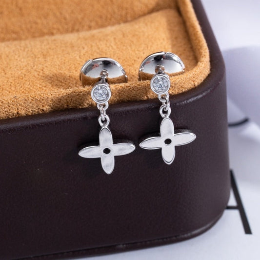 [Rosla Jewelry]VIDYLLE SILVER DIAMOND MINI DROP EARRINGS