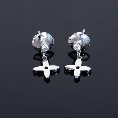 [Rosla Jewelry]VIDYLLE SILVER DIAMOND MINI DROP EARRINGS