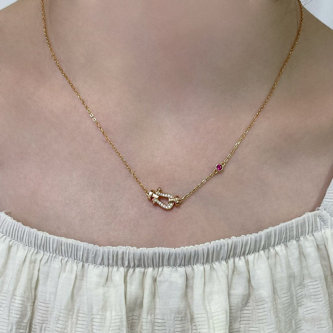 [Rosla Jewelry]FORCE 10 DIAMOND PINK GOLD NECKLACE