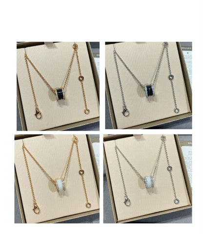 [Rosla Jewelry]ZERO 1 DIAMOND CERAMIC NECKLACE