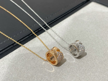 [Rosla Jewelry]LIENS EVIDENCE DIAMOND PAVED NECKLACE