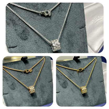 [Rosla Jewelry]BEE LOVE DIAMOND PAVED 3 ROW NECKLACE