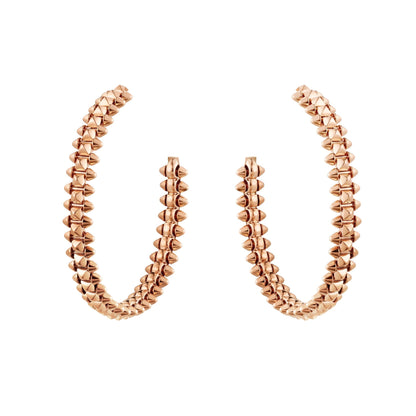 [Rosla Jewelry]CLASH LARGE HOOP EARRINGS