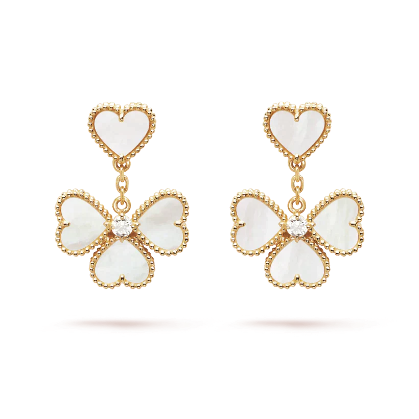 [Rosla Jewelry]CLOVER SWEET WHITE MOP EARRINGS