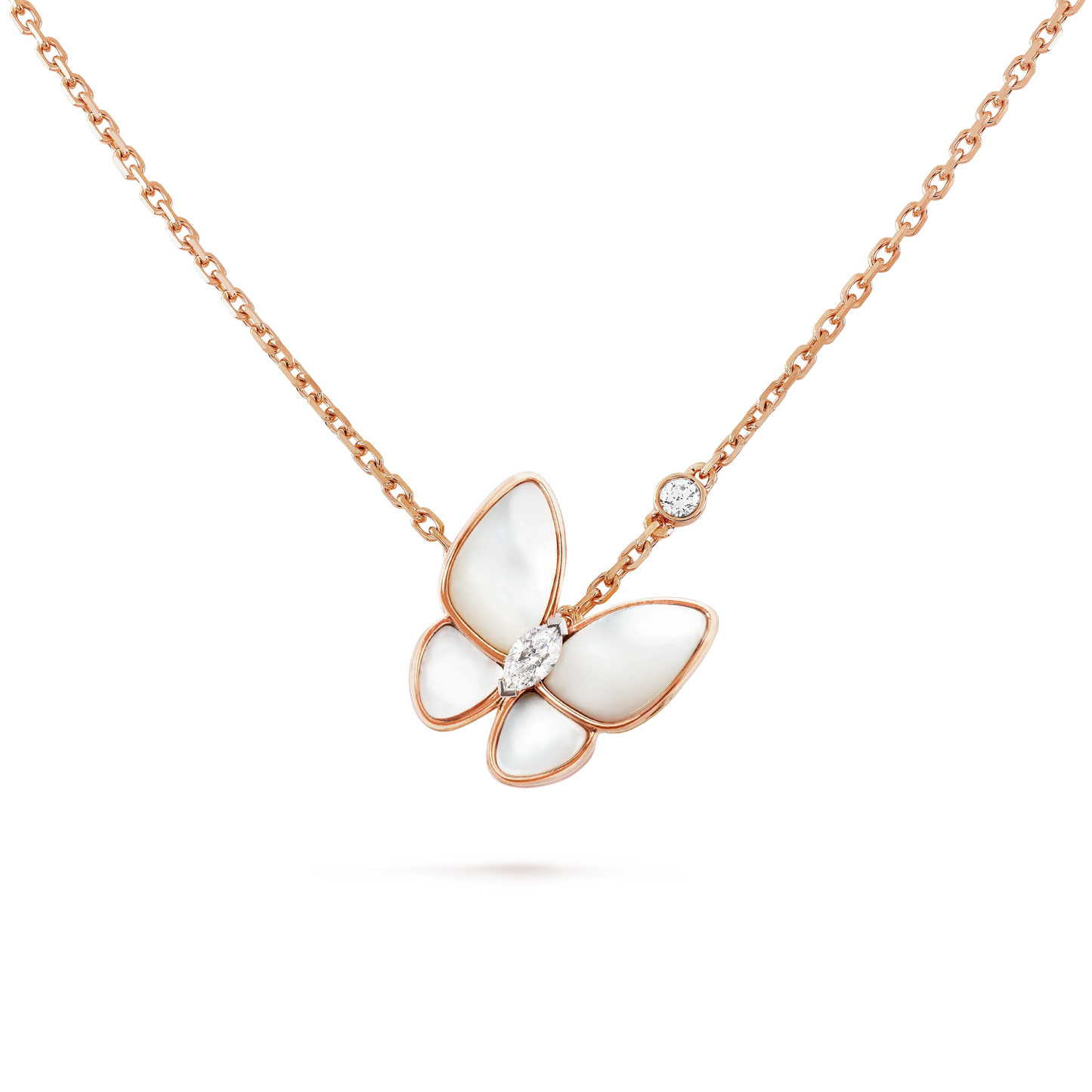 [Rosla Jewelry]BUTTERFLY MOP DIAMOND NECKLACE