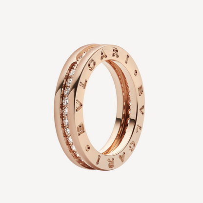 [Rosla Jewelry]ZERO 1 ONE-BAND PAVED DIAMONDS ON THE SPIRAL RING