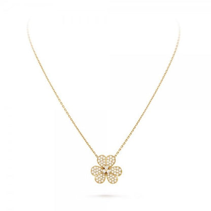 [Rosla Jewelry]FLOWER DIAMOND NECKLACE