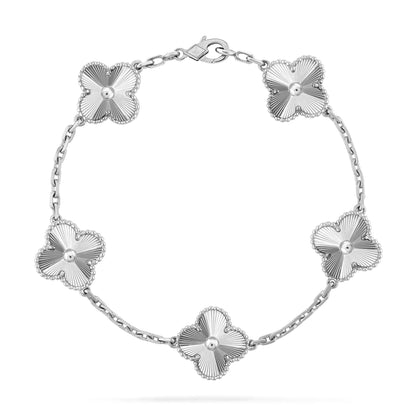 [Rosla Jewelry]CLOVER SILVER 5 MOTIFS BRACELET