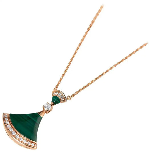 [Rosla Jewelry]DREAM NECKLACE MALACHITE DIAMOND