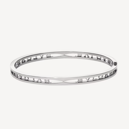 [Rosla Jewelry]ZERO 1 SPIRAL LOGO SILVER BRACELET