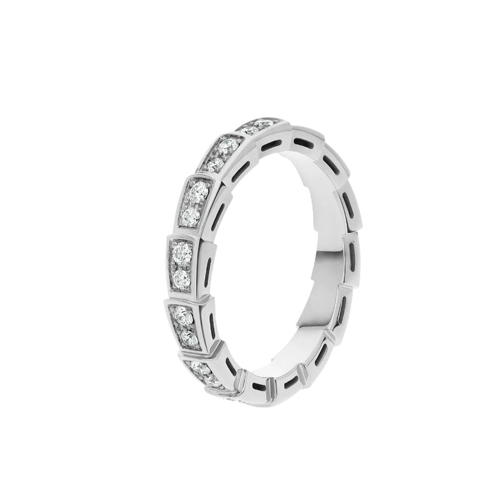 [Rosla Jewelry]SERPENTI RING SILVER DIAMOND PAVED 3MM