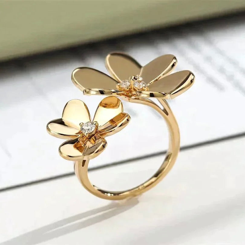 [Rosla Jewelry]CLOVER COMOS GOLD DIAMOND RING