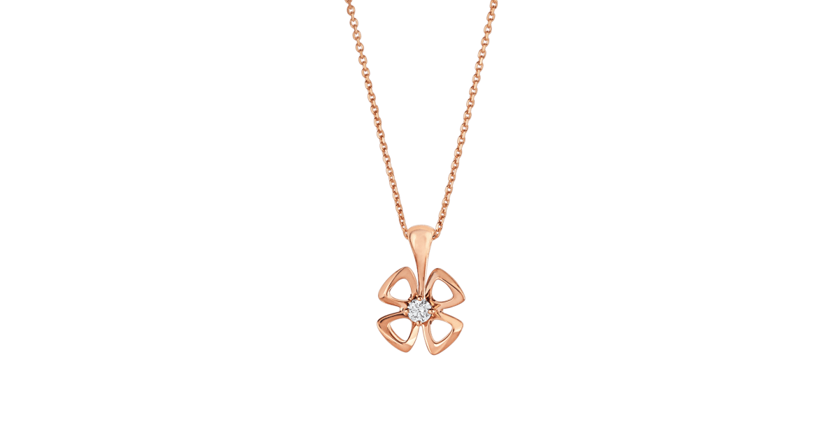 [Rosla Jewelry]FIOREVER NECKLACE DIAMOND CENTER