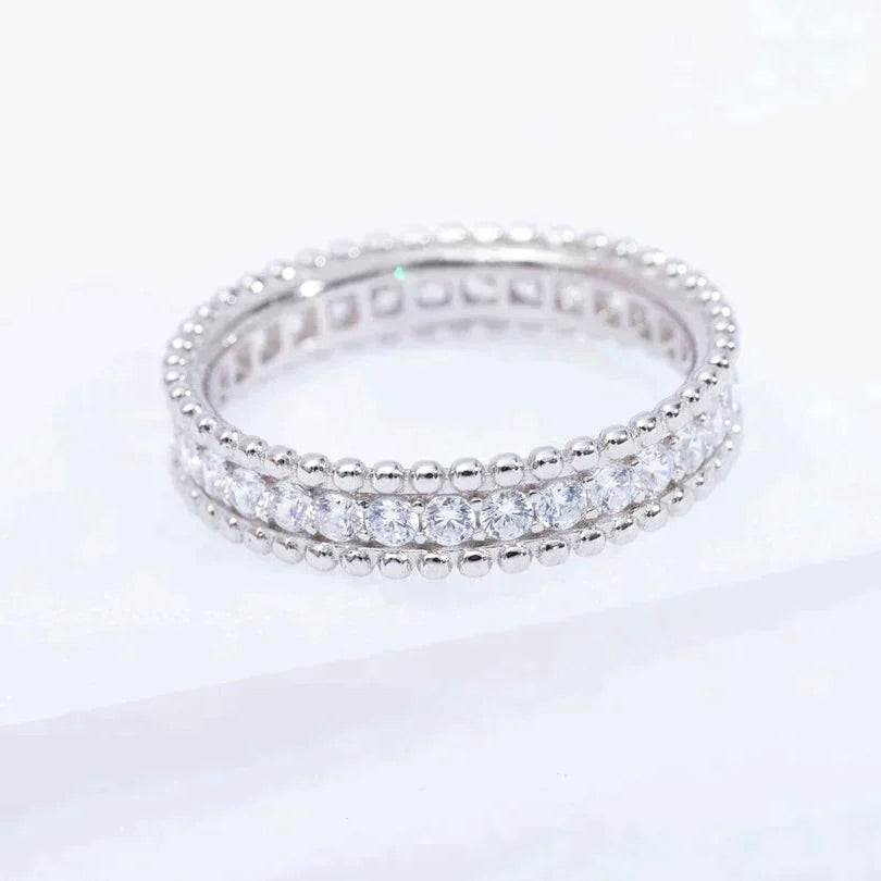 [Rosla Jewelry]PERLEE DIAMOND SILVER RING