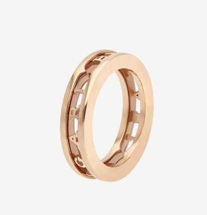 [Rosla Jewelry]ZERO 1 ONE-BAND WITH OPENWORK LOGO SPIRAL RING