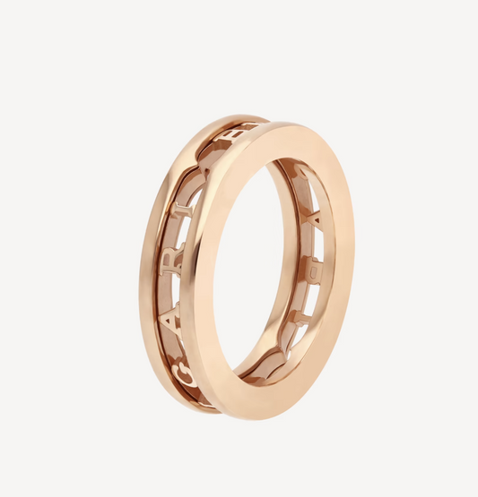 [Rosla Jewelry]ZERO 1 ONE-BAND WITH OPENWORK LOGO SPIRAL RING