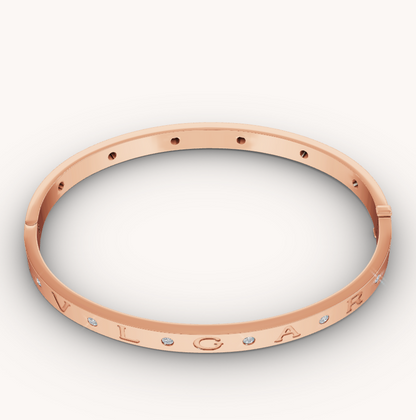 [Rosla Jewelry]ZERO 1 PINK GOLD 12 DIAMONDS BRACELET