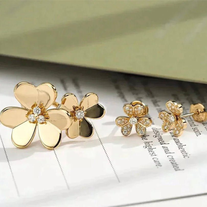 [Rosla Jewelry]CLOVER COMOS GOLD DIAMOND RING