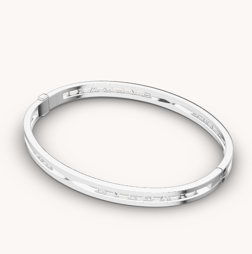 [Rosla Jewelry]ZERO 1 SPIRAL LOGO SILVER BRACELET