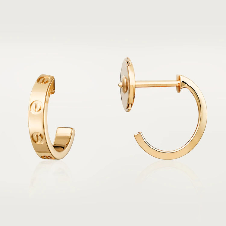 [Rosla Jewelry]LOVE EARRINGS 2.65MM PINK GOLD