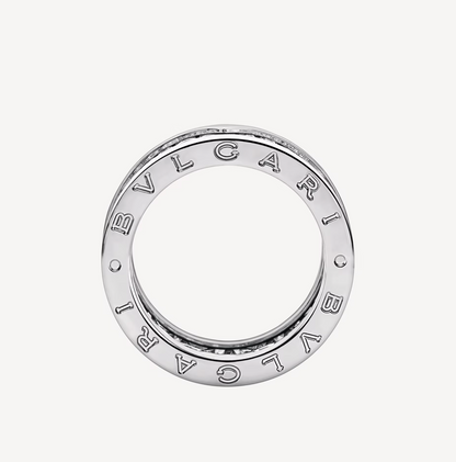 [Rosla Jewelry]ZERO 1 WITH PAVED DIAMONDS ON THE SPIRAL RING