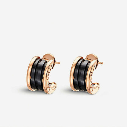 [Rosla Jewelry]ZERO 1 PINK GOLD CERAMIC EARRINGS