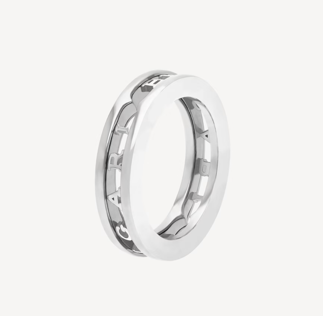 [Rosla Jewelry]ZERO 1 ONE-BAND WITH OPENWORK LOGO SPIRAL RING