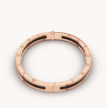 [Rosla Jewelry]ZERO 1 PINK GOLD WITH BLACK CERAMIC BRACELET