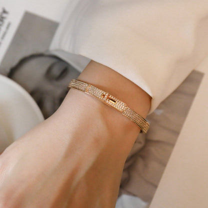 [Rosla Jewelry]KELLY BRACELET DIAMOND PAVED