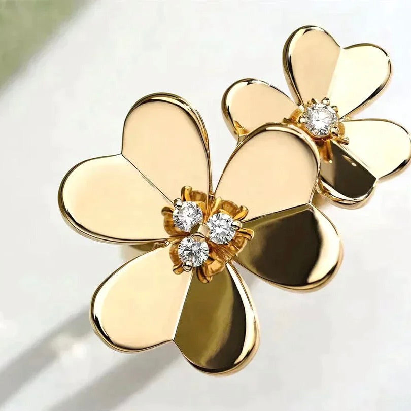 [Rosla Jewelry]CLOVER COMOS GOLD DIAMOND RING