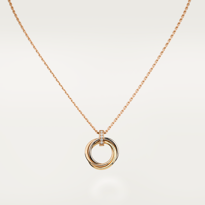 [Rosla Jewelry]TRINITY NECKLACE GOLD  DIAMONDS