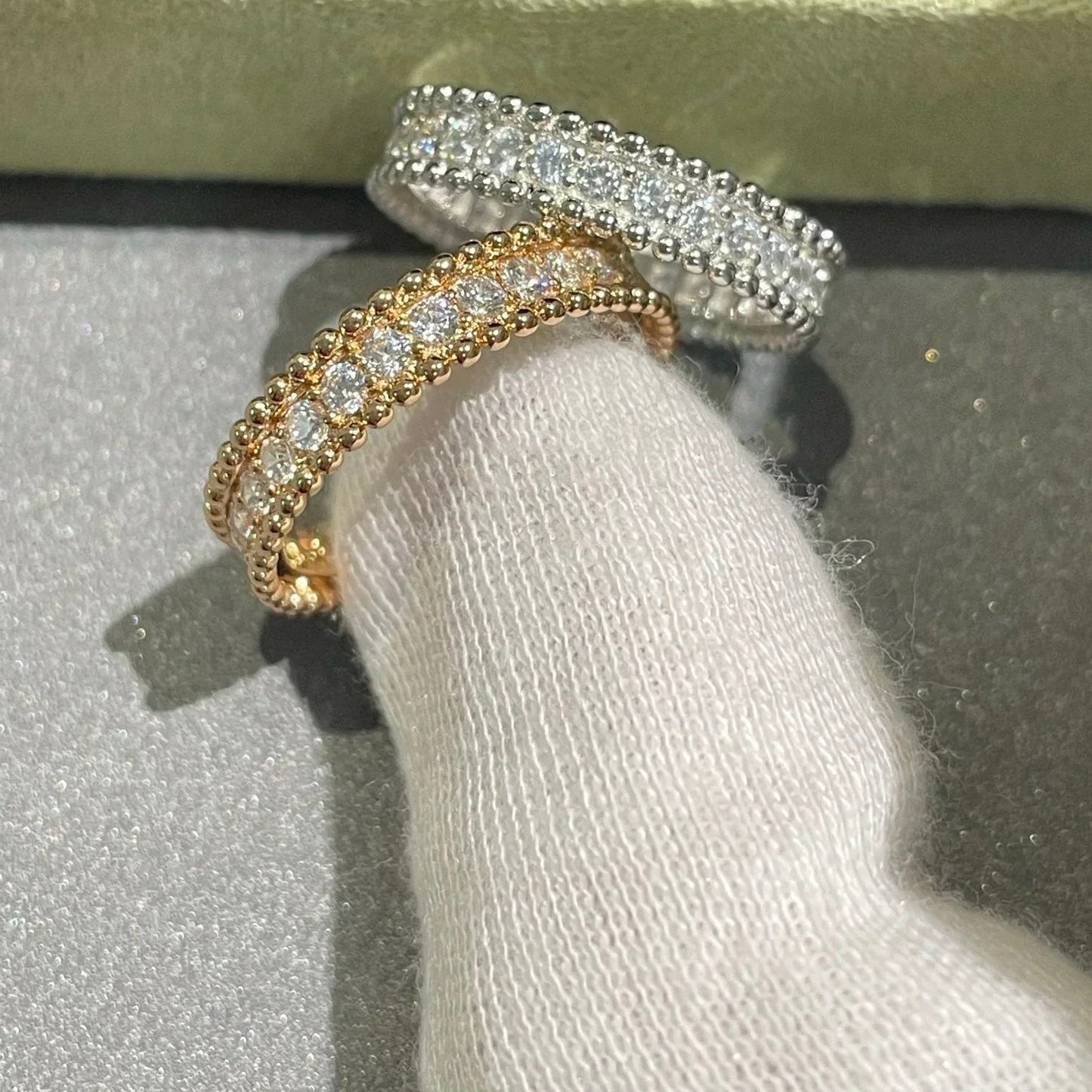 [Rosla Jewelry]PERLEE DIAMOND ROSE GOLD RING