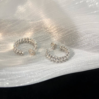 [Rosla Jewelry]CLASH SMALL HOOP EARRINGS