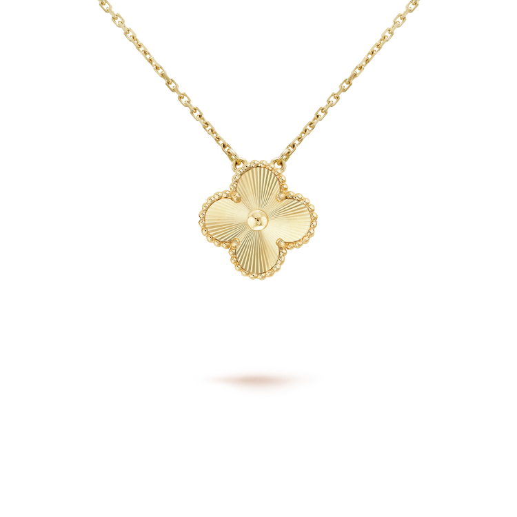 [Rosla Jewelry]CLOVER 15MM LASER NECKLACE