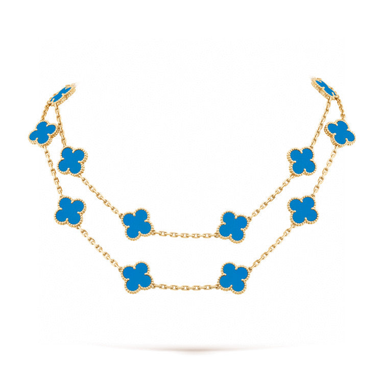 [Rosla Jewelry]CLOVER 20 MOTIFS TURQUOISE GOLD