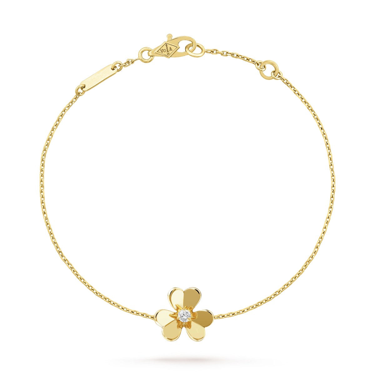 [Rosla Jewelry]FRIVOLE GOLD FLOWER PINK MALACHITE BRACELET