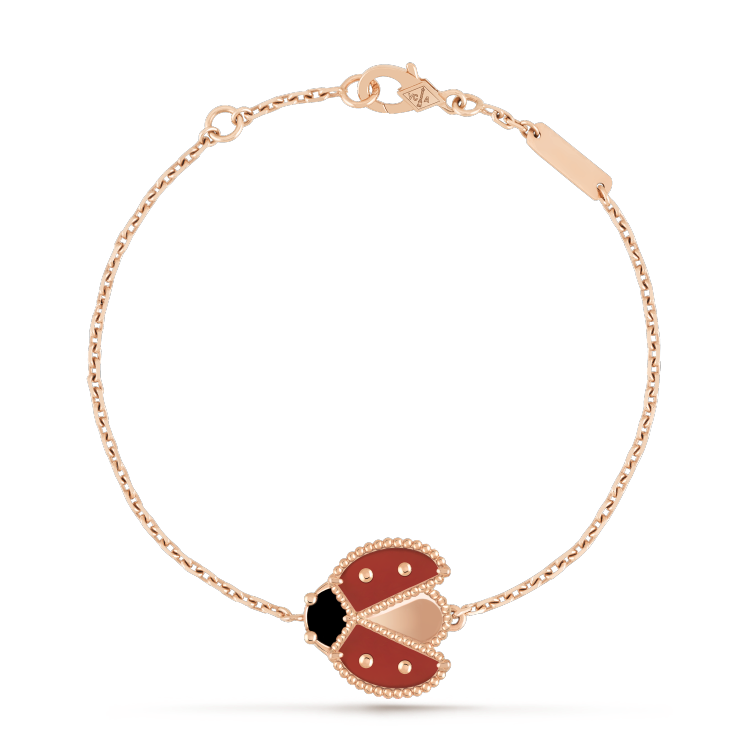 [Rosla Jewelry]LUCKY SPRING 1 MOTIF PINK GOLD BRACELET