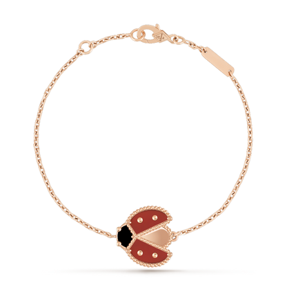 [Rosla Jewelry]LUCKY SPRING 1 MOTIF PINK GOLD BRACELET