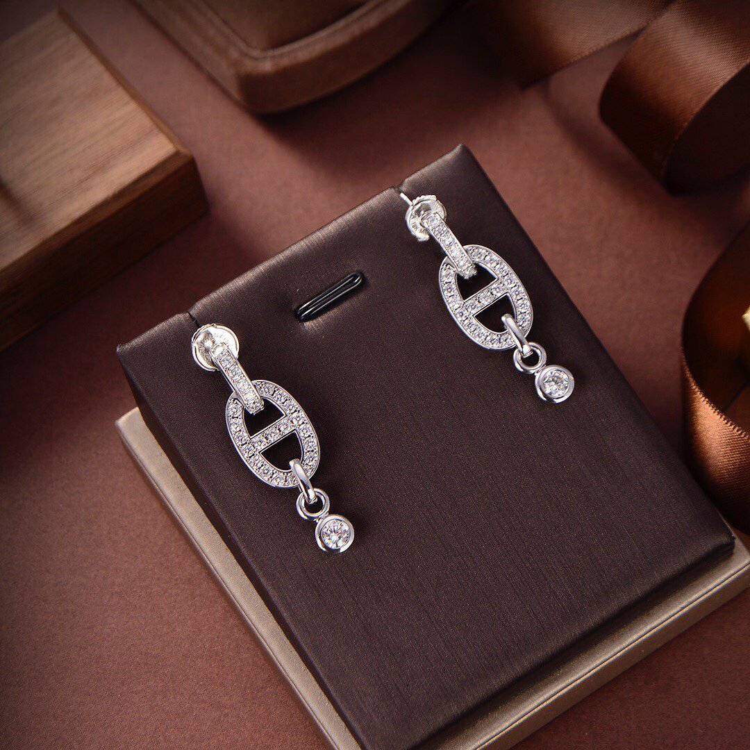 [Rosla Jewelry]HM CHAINE DIAMOND EARRINGS