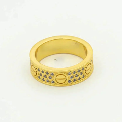 [Rosla Jewelry]LOVE RING 5.5MM DIAMONDS PAVED