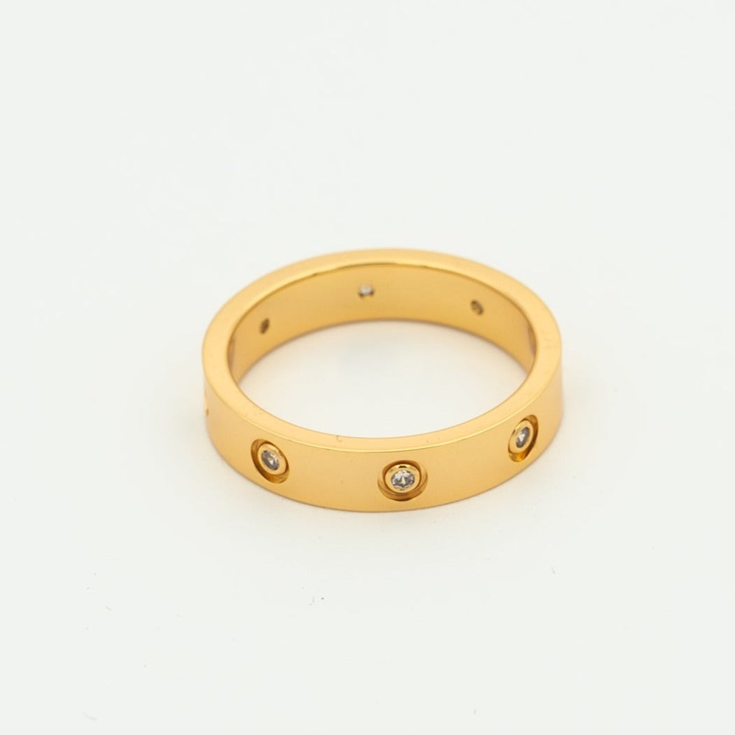 [Rosla Jewelry]LOVE RING 3.6MM 8 DIAMONDS