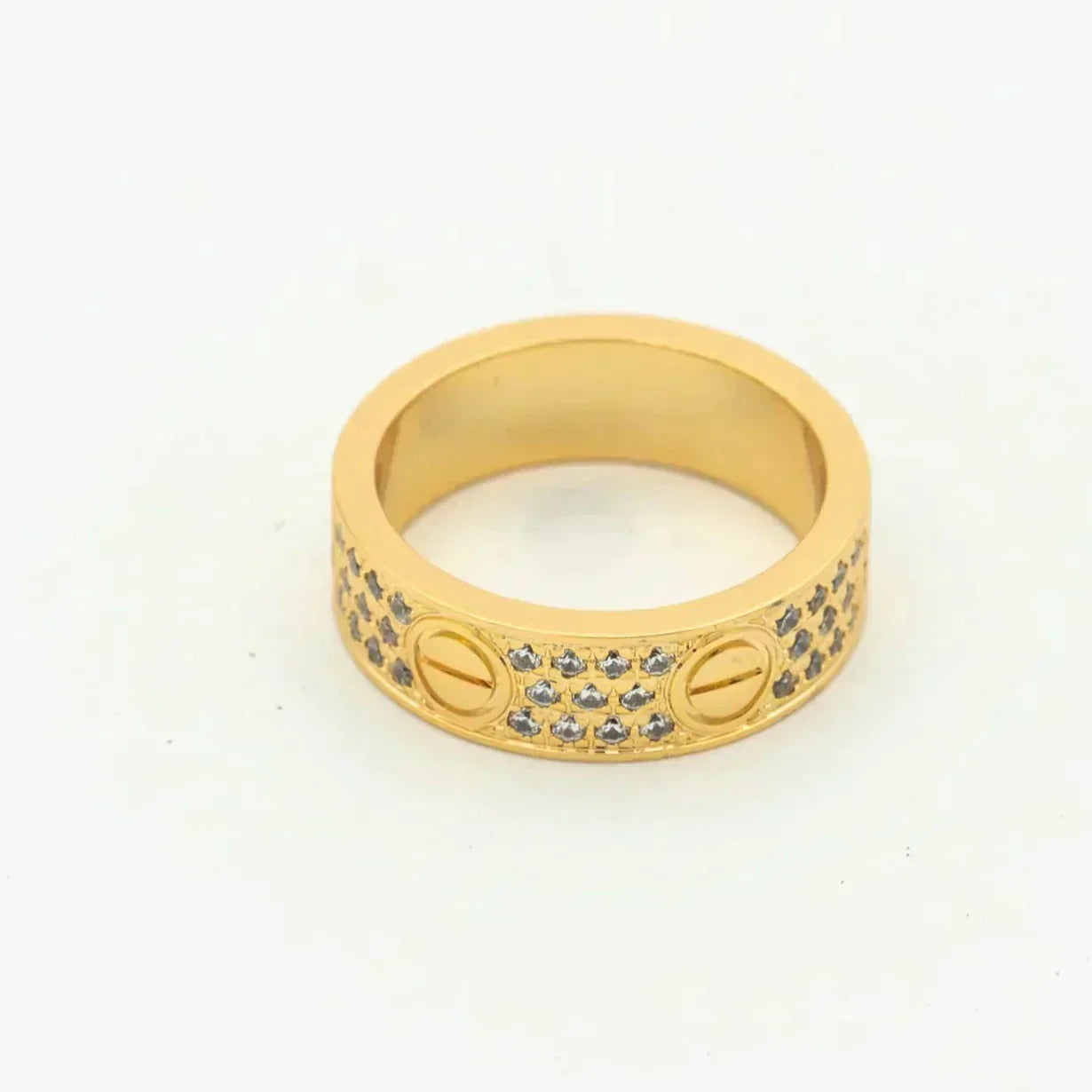 [Rosla Jewelry]LOVE RING 5.5MM DIAMONDS PAVED