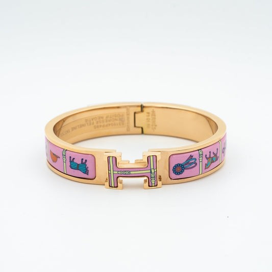 [Rosla Jewelry]H PINK GOLD BRACELET PINK CERAMIC