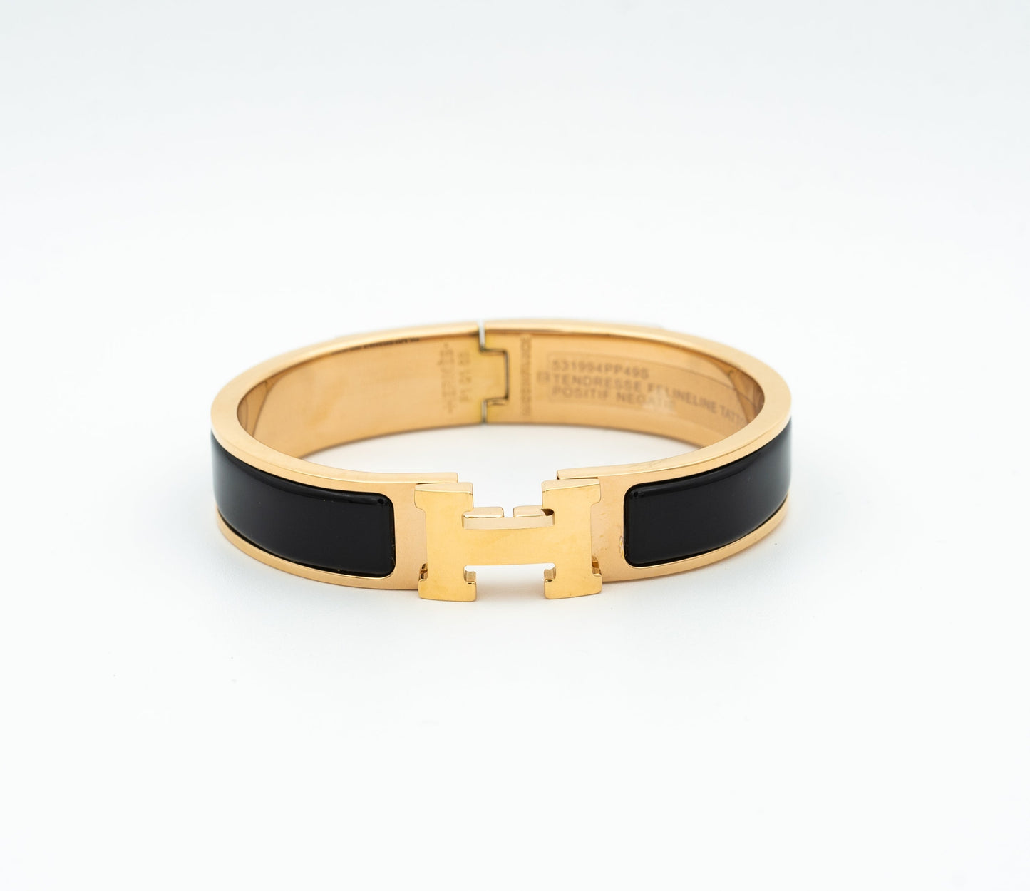 [Rosla Jewelry]H BLACK BRACELET