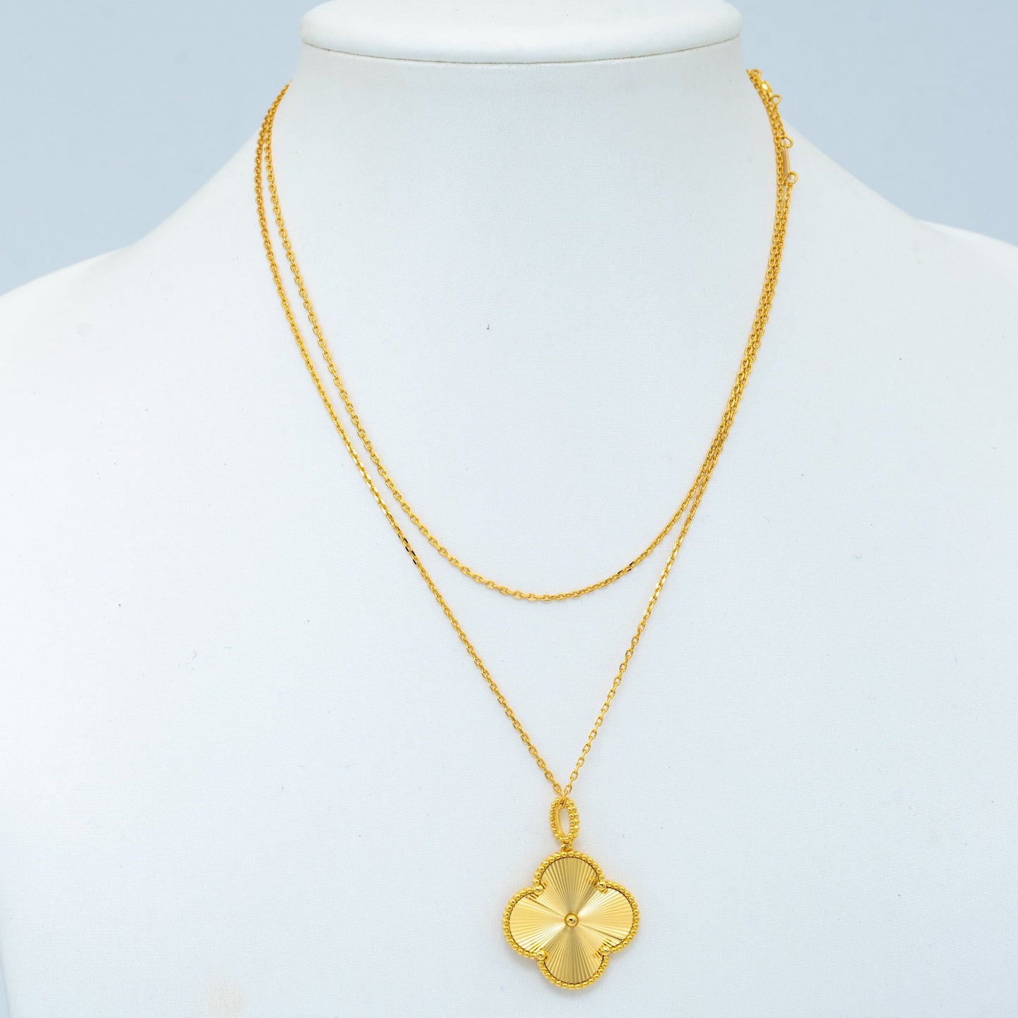 [Rosla Jewelry]CLOVER 25MM PEDANT NECKLACE GOLD