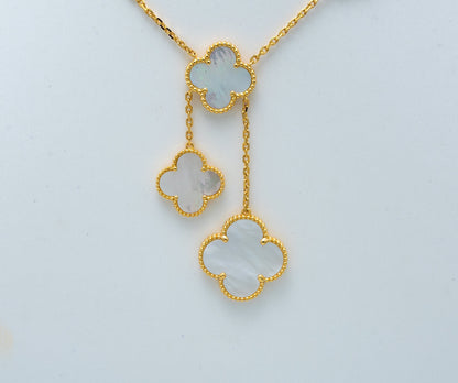 [Rosla Jewelry]CLOVER MOTHER OF PEARL NECKLACE 6 MOTIF