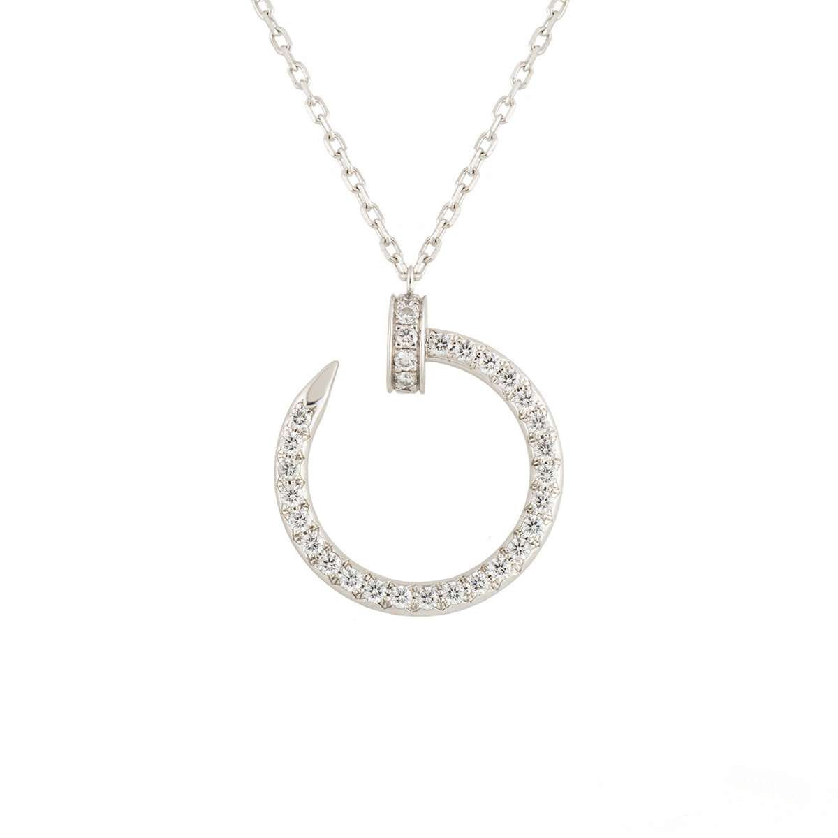 [Rosla Jewelry]JUSTE NECKLACE SILVER DIAMONDS