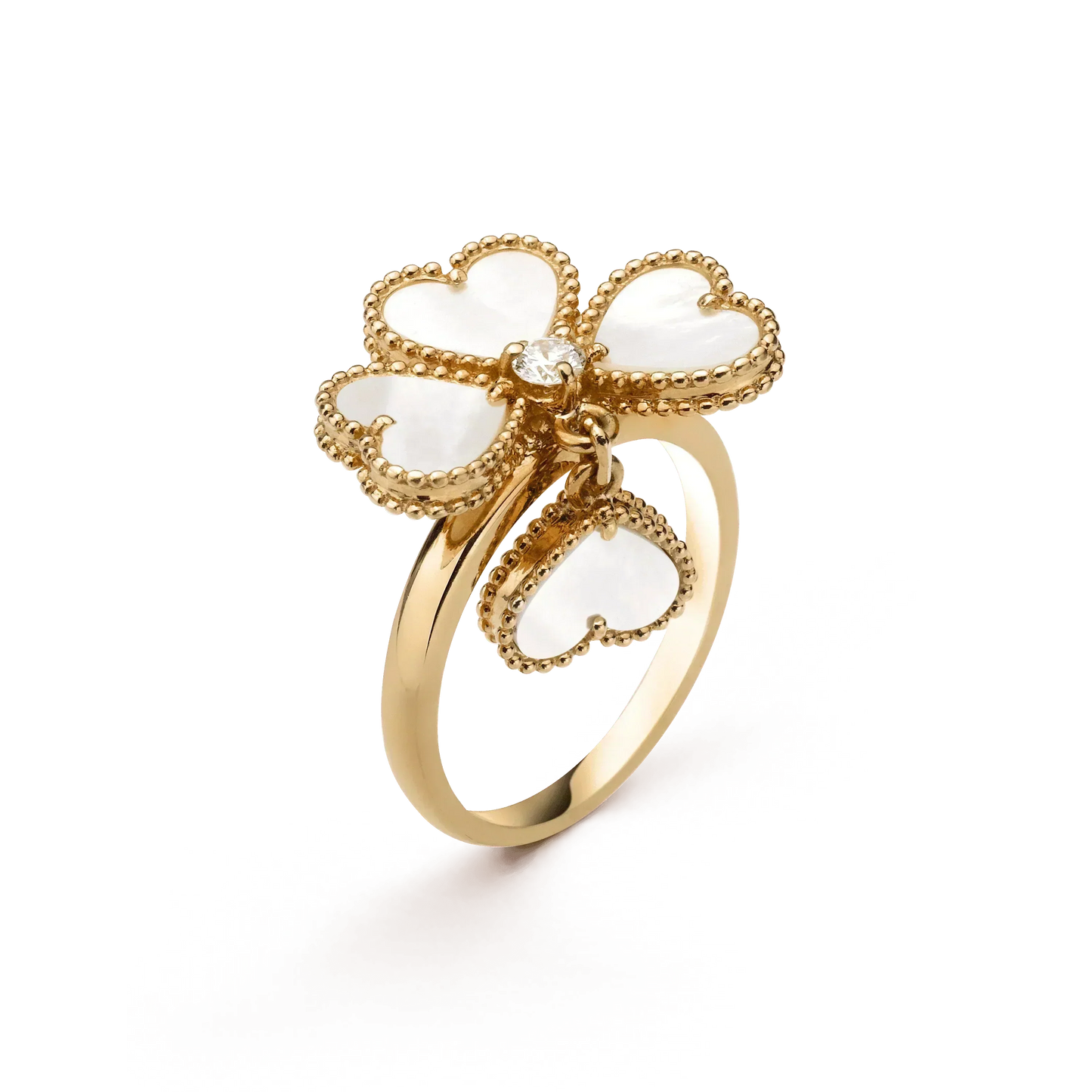 [Rosla Jewelry]SWEET CLOVER WHITE MOP RING